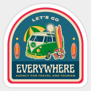 Let's go everywhere Sticker